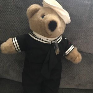 Navy teddy bear.